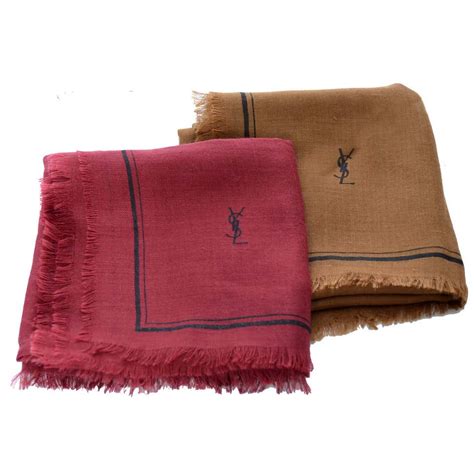 ysl cashmere scarf sale|ysl wool shawl.